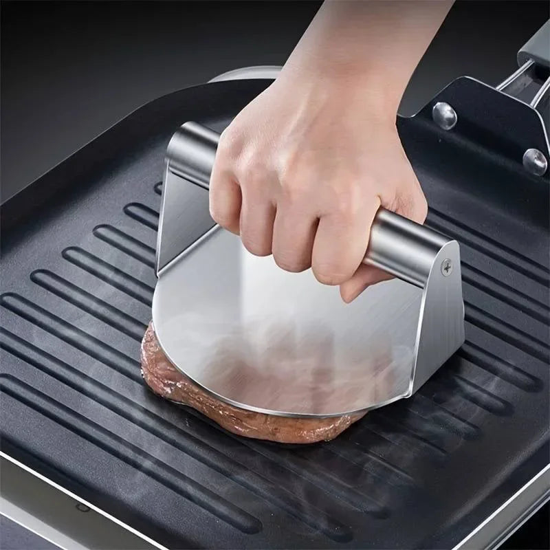 Stainless Steel Smash Burger Press – Heavy-Duty Hamburger Patty Maker