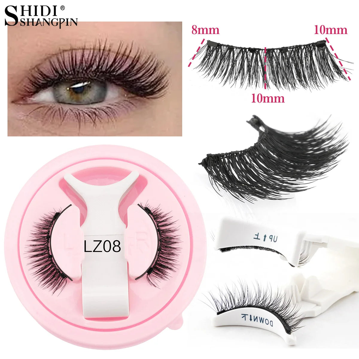 LashLuxe™ – Reusable Magnetic Mink Lashes & Tweezers Set for Effortless Glam