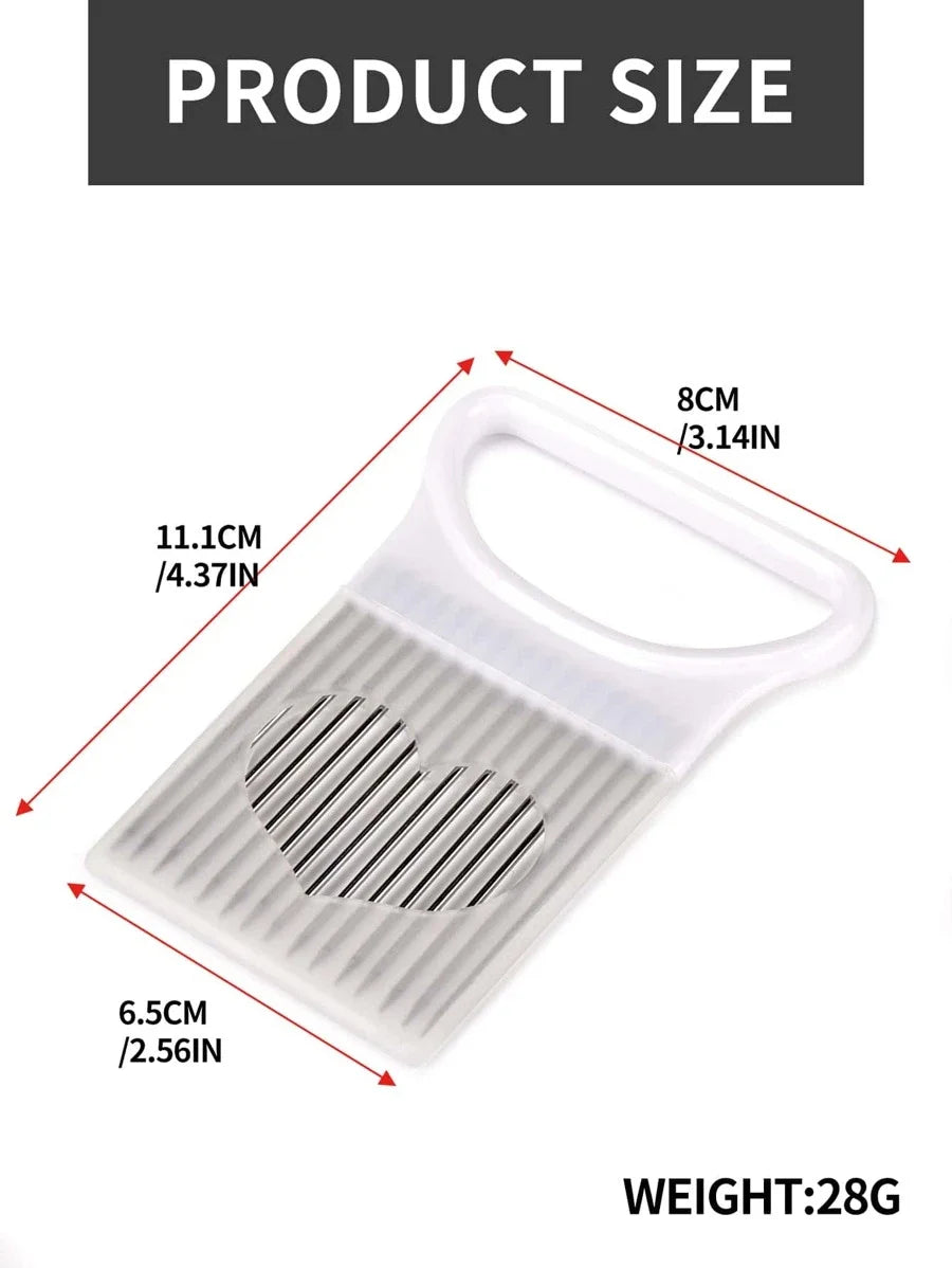 Colorful Onion Slicer Stainless Steel Potato Chip & Vegetable Holder