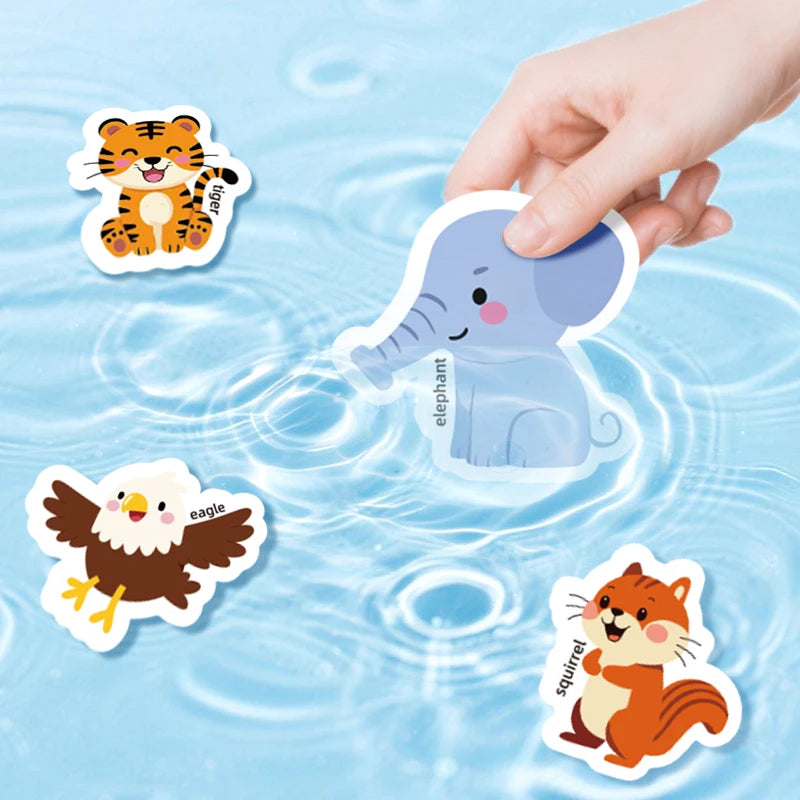 Reusable Magic Sticker Book – DIY Cartoon Animal Puzzle Learning Toy for Kids