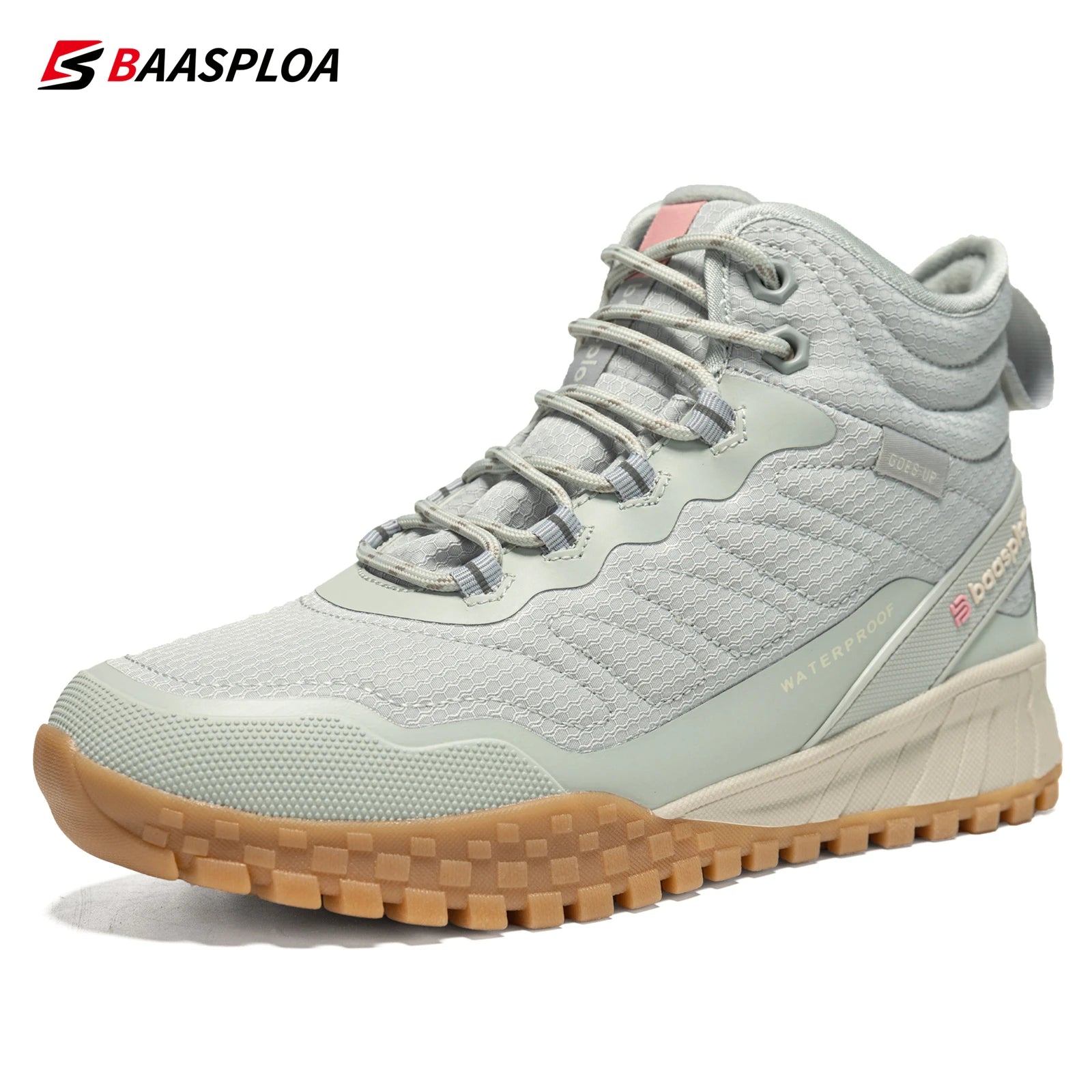 Baasploa Winter Women Sneakers – Plush Warm Waterproof Snow Boots