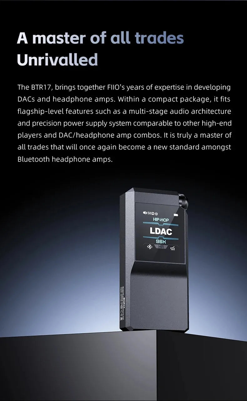 FiiO BTR17 Hi-Res Bluetooth Headphone Amplifier DAC THX AAA