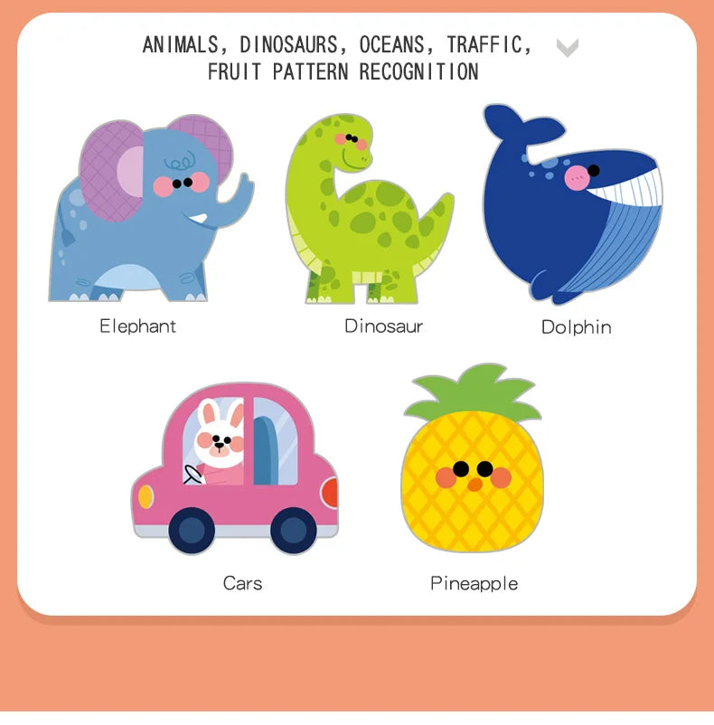 40Pcs Kids Origami & Paper-Cut Craft Set – Cartoon Animal Educational Art Toy for Early Learning