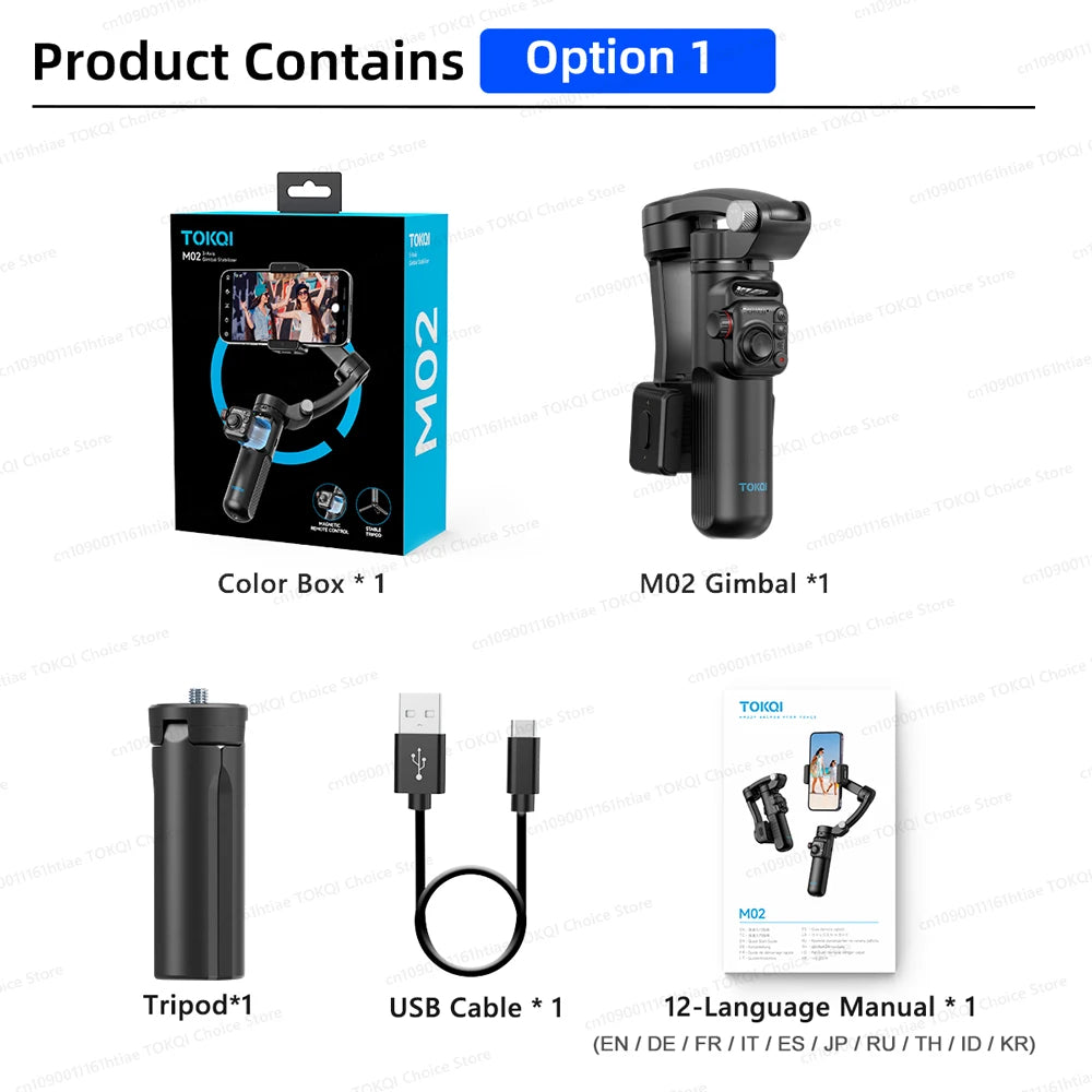 3-Axis Handheld Gimbal Stabilizer for Smartphone – Anti-Shake Video Tripod with Selfie Mode for iPhone & Xiaomi
