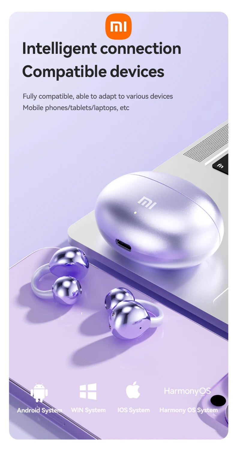 Xiaomi Mijia M91 Open-Ear Wireless Earphones Bluetooth 5.4 ENC Noise Reduction HD Call Touch Control Headset