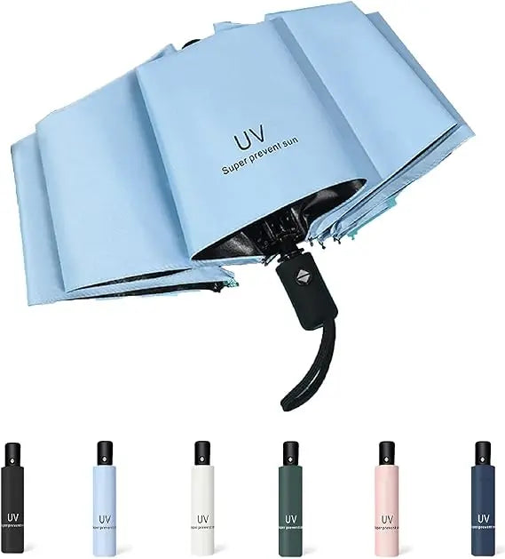 1 fully automatic travel camping outdoor sunscreen umbrella for women's umbrellas, sun umbrella for both sunny and rainy use