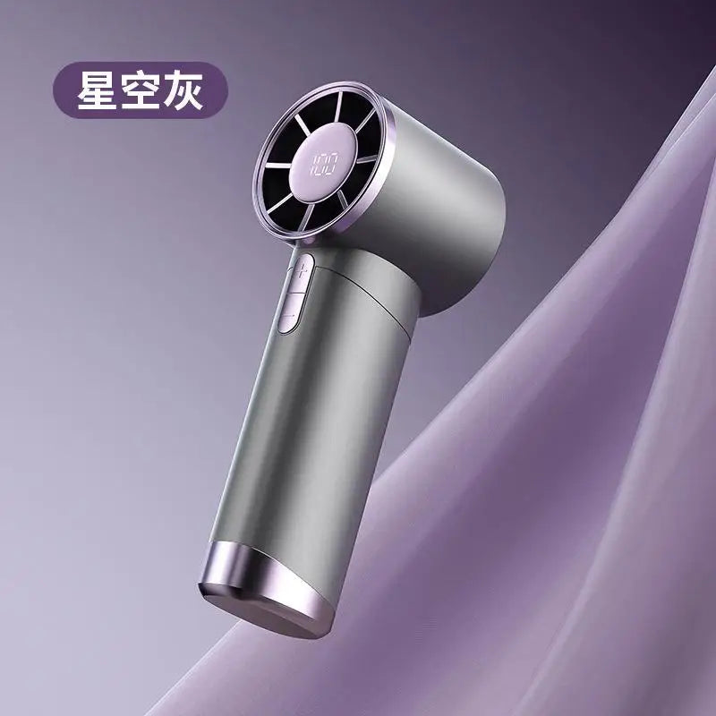 Xiaomi Mini Fan 5 Speed USB Charging Handheld Fan Digital Display Outdoor Camping Portable Fan Home Use and Gifts with Lanyard
