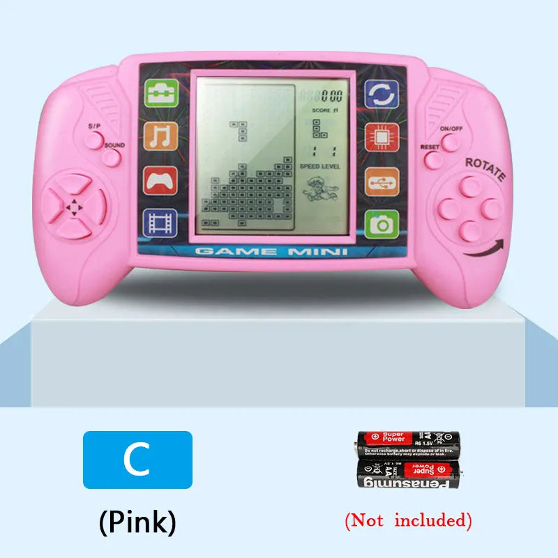 3.5" Pocket Handheld Game Console – Classic Retro Tetris Game Player for Kids