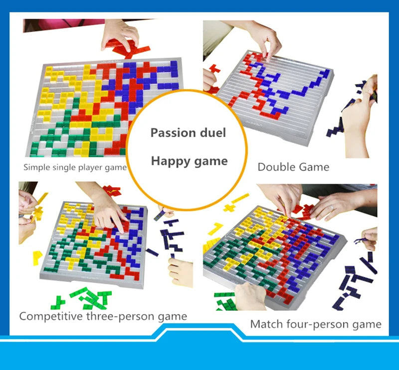 Novelty Puzzle Chess & Blokus Game – Fun Strategy Board for Kids & Family