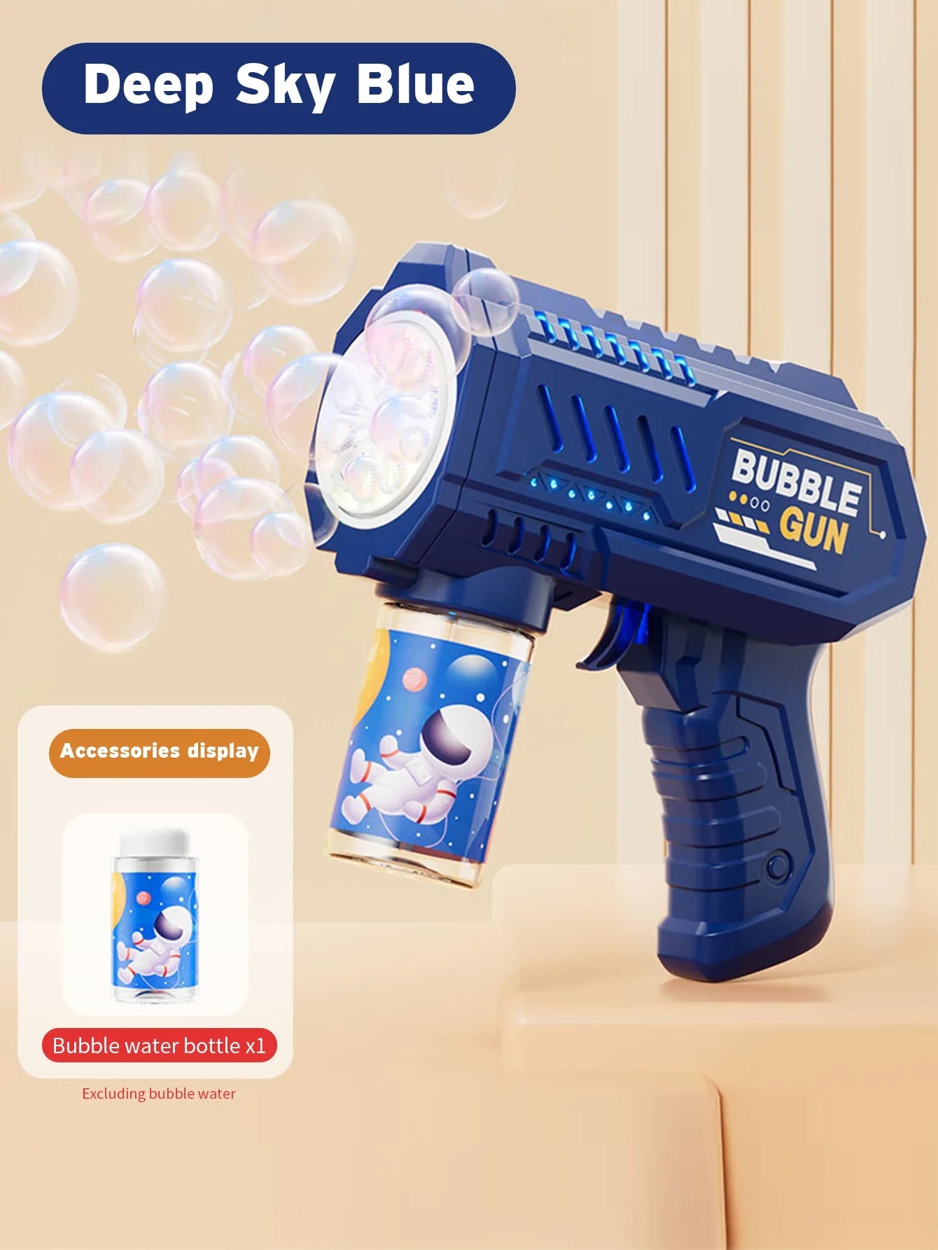 Rocket Bubble Gun – Fully Automatic Bubble Machine for Kids Outdoor Fun