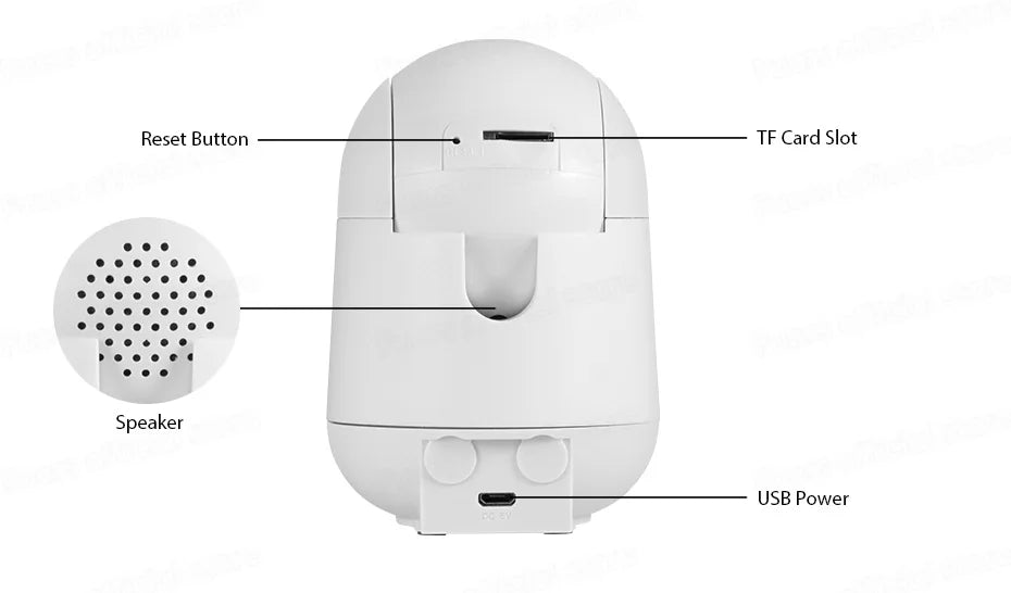 Fuers 5MP WiFi Indoor Camera AI Tracking Smart Home Security Baby Monitor