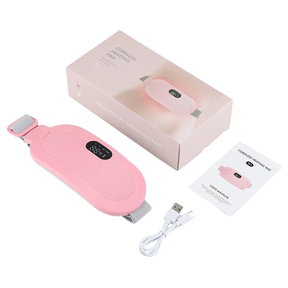 Rechargeable Heated Menstrual Waist Massager for Women