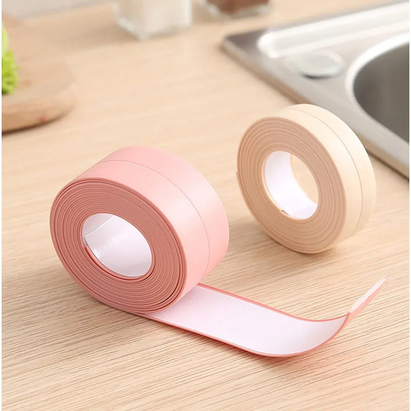 Waterproof Sealing Tape Strips PVC Self Adhesive Wall Sticker for Bathroom Shower Bath Seal Caulk Strip Kitchen Sink Mold Proof