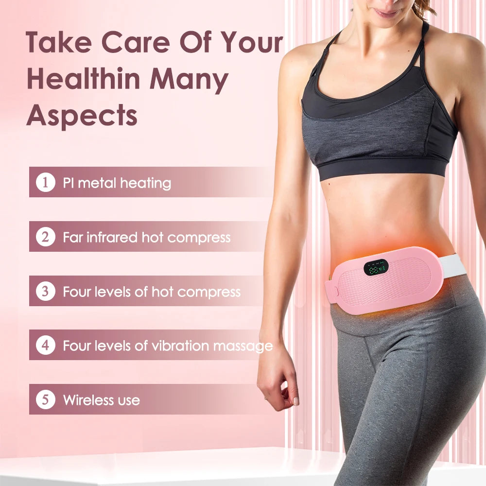 Rechargeable Heated Menstrual Waist Massager for Women