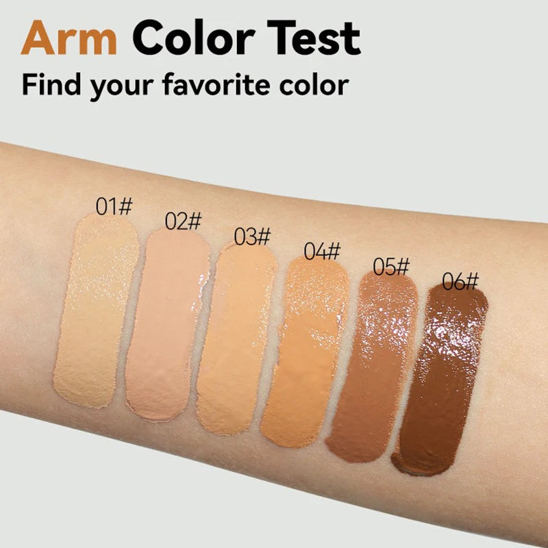 Face Foundation Cream – Oil-Control Matte BB Cream, Waterproof Full Coverage Liquid Concealer Base