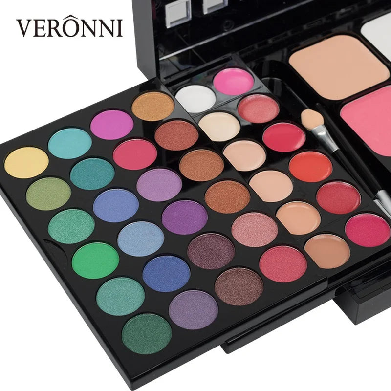 40/74/78 Color Eyeshadow Palette – Matte & Pearlescent Glitter Waterproof Makeup