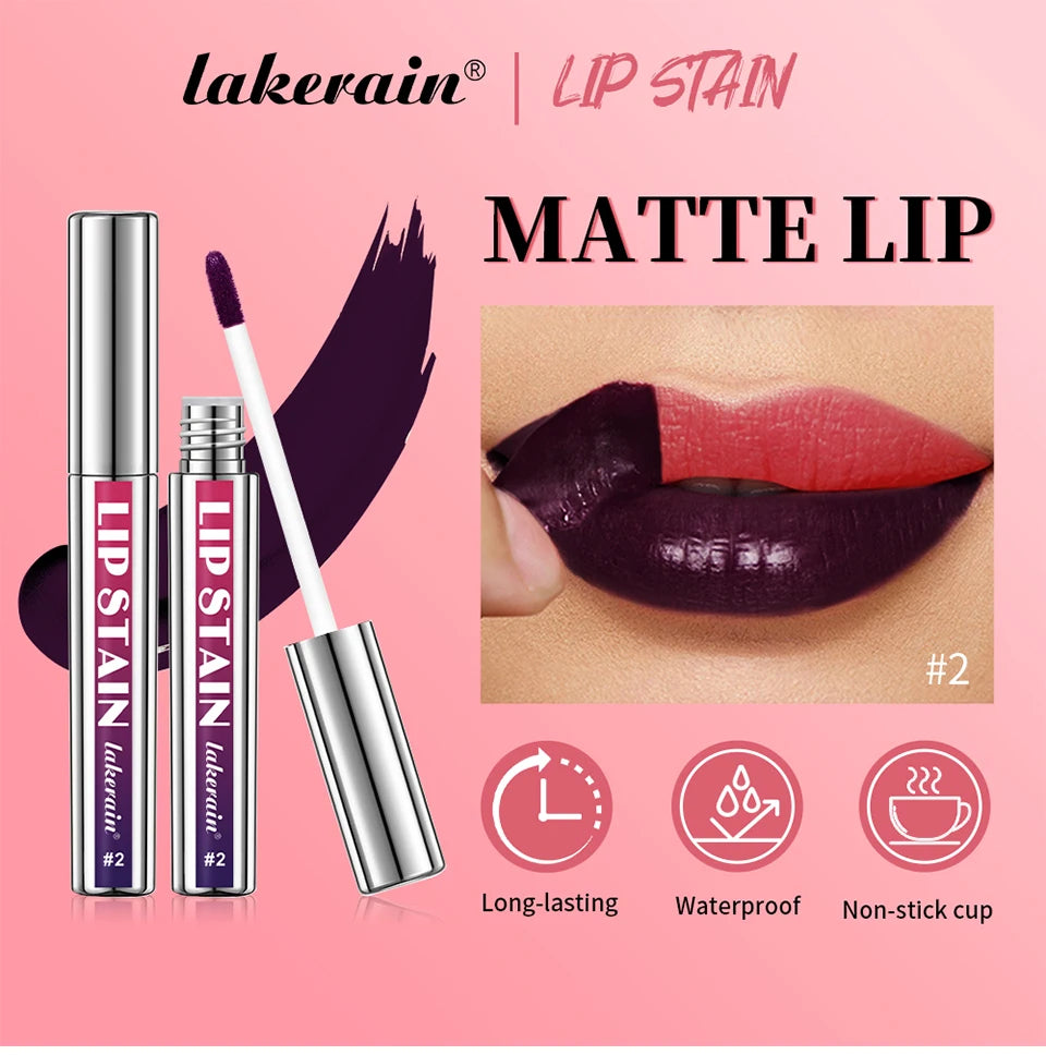 Long Lasting Korean Matte Lip Ink – Waterproof Peel Off Lip Tint, Liquid Lipstick