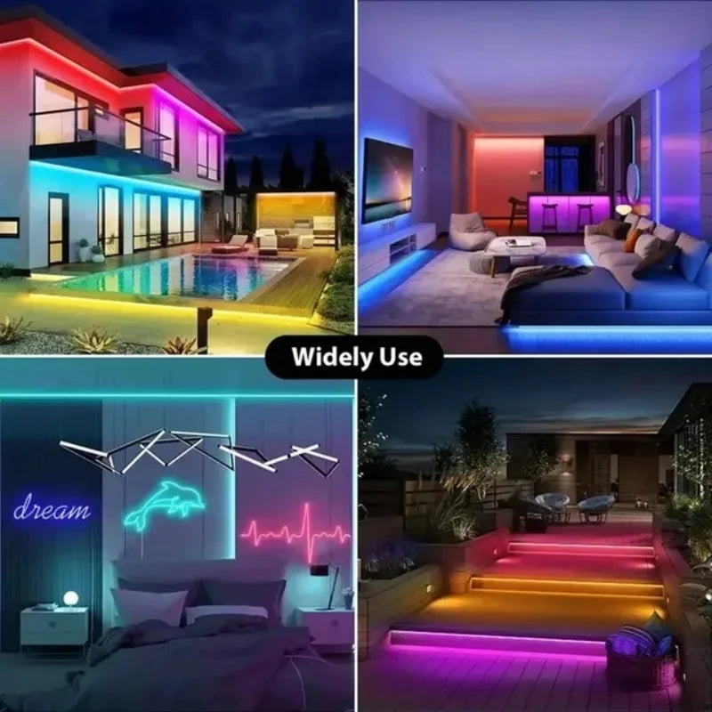 RGB LED Neon Rope Lights – Music Sync & App-Controlled Waterproof Flexible Lamp