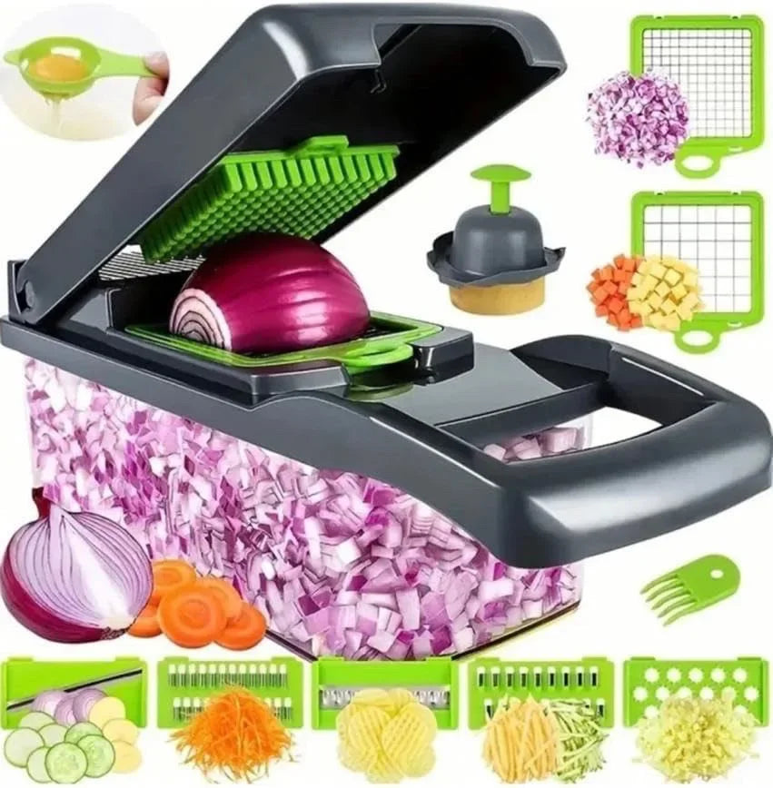 Multifunctional Vegetable Chopper – 14/16-in-1 Slicer, Dicer & Grater