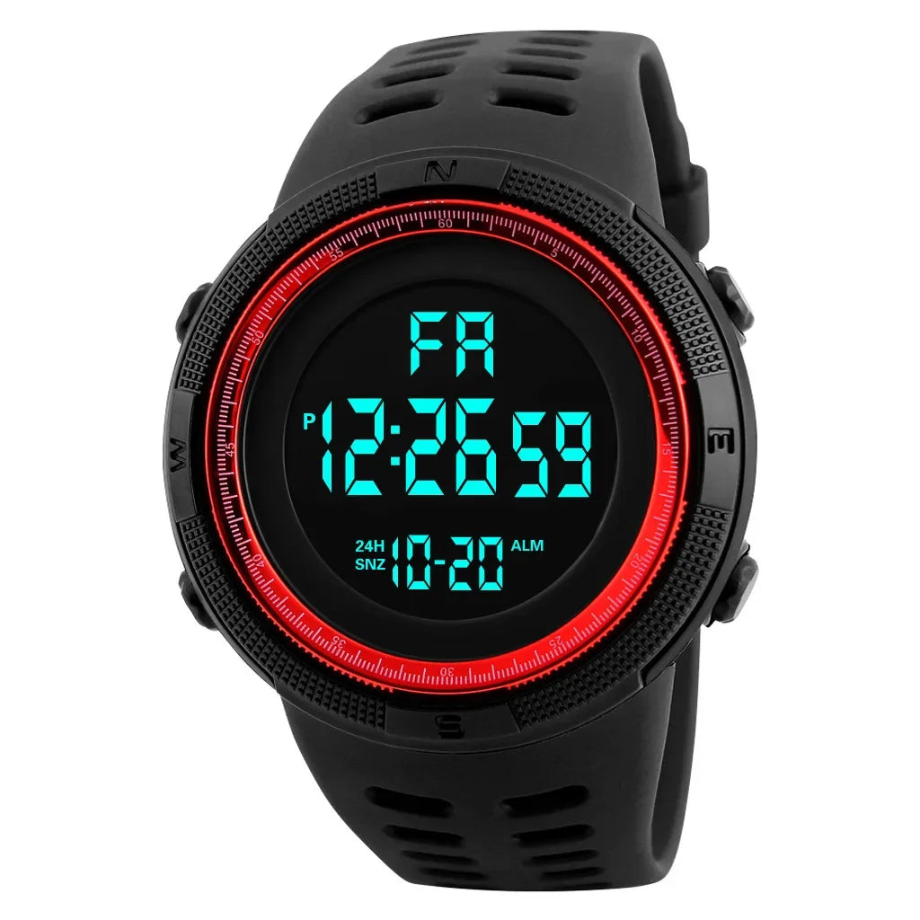 YIKAZE Y01 Military Digital Sports Watch – Waterproof Multifunction Men’s Electronic Wristwatch