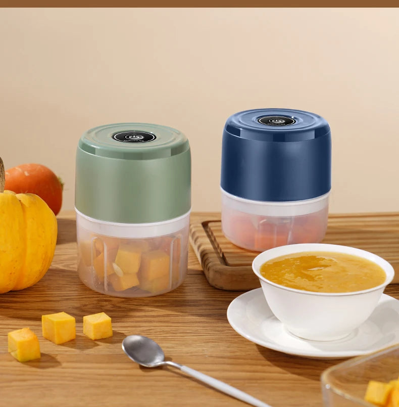 Electric Mini Garlic Chopper USB Meat Grinder Kitchen Tool