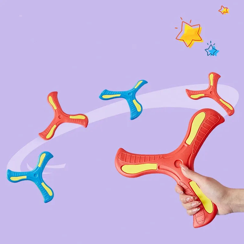 Children’s Soft Boomerang – Three-Leaf Cross Flying Disc Outdoor Toy