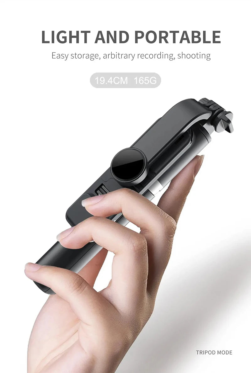Xiaomi Selfie Stick 1045mm Bluetooth Tripod with LED Fill Light & Remote Shutter – Wireless Extendable Selfie Stand for Android & iPhone