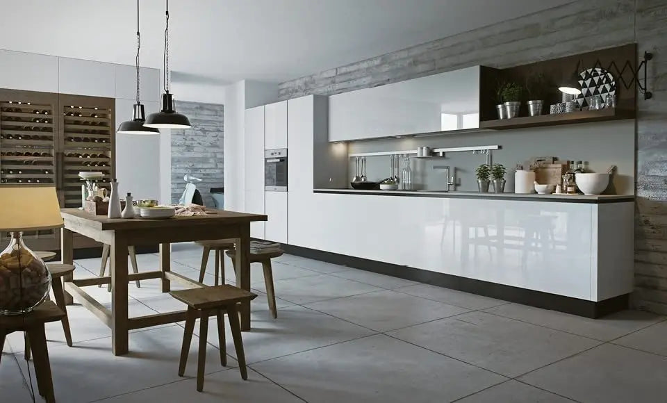 PVC Pearl Waterproof Wallpaper – DIY Self-Adhesive Black/White High Gloss Wall & Furniture Stickers