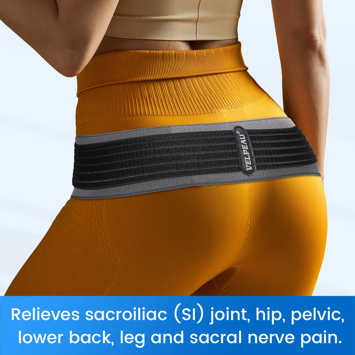 VELPEAU SI Joint Hip Belt for Lower Back Pain & Postpartum Recovery