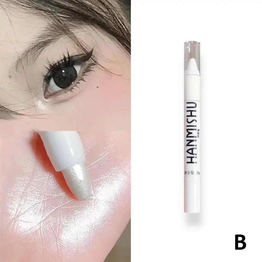 Shimmer Highlight Stick – Glitter White Eyeshadow Pencil for Bright & Dazzling Eyes