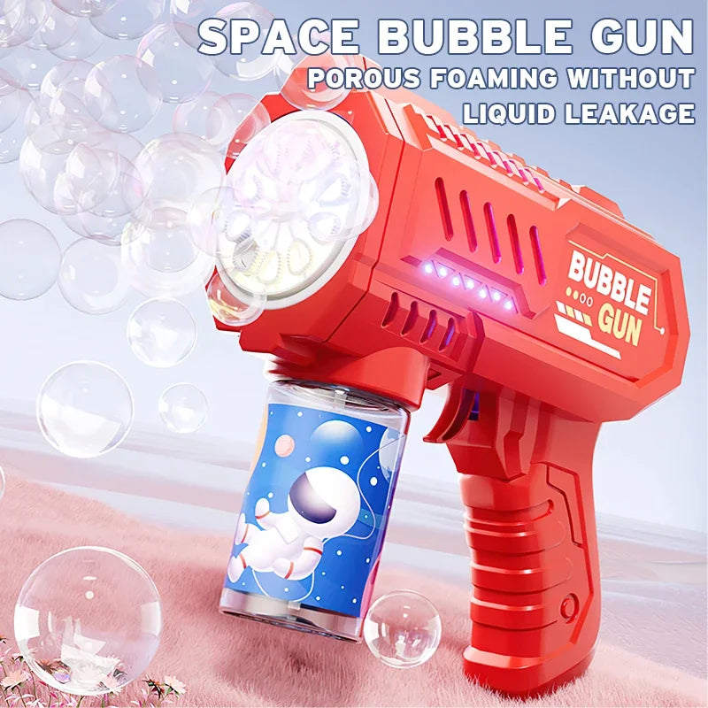 Rocket Bubble Gun – Fully Automatic Bubble Machine for Kids Outdoor Fun