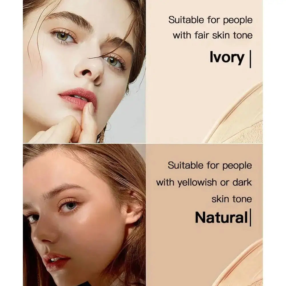 Butterfly Powder Puff BB Cream – Moisturizing, Whitening & Oil-Control Foundation