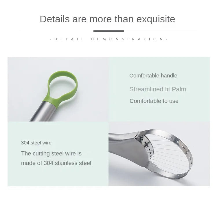 Avocado Knife Gadget 3-in-1 Stainless Steel Cutter Fruit Slicer Kitchen Tool