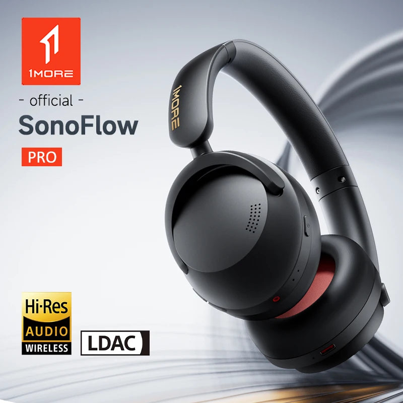 1MORE SonoFlow Pro Hi-Res ANC Bluetooth Headphones – Flash-Sale Wireless Over-Ear Headset