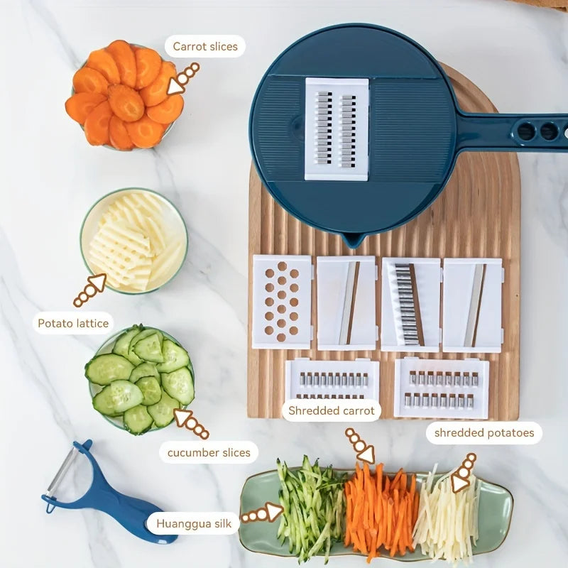 12-in-1 Multi-Functional Vegetable Chopper & Slicer