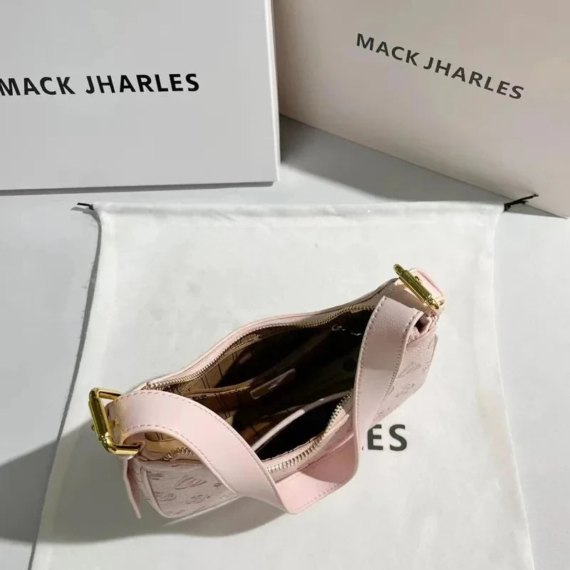 2025 Trendy Pink Underarm Bag – Summer Shoulder Bag for Women with Top Handle