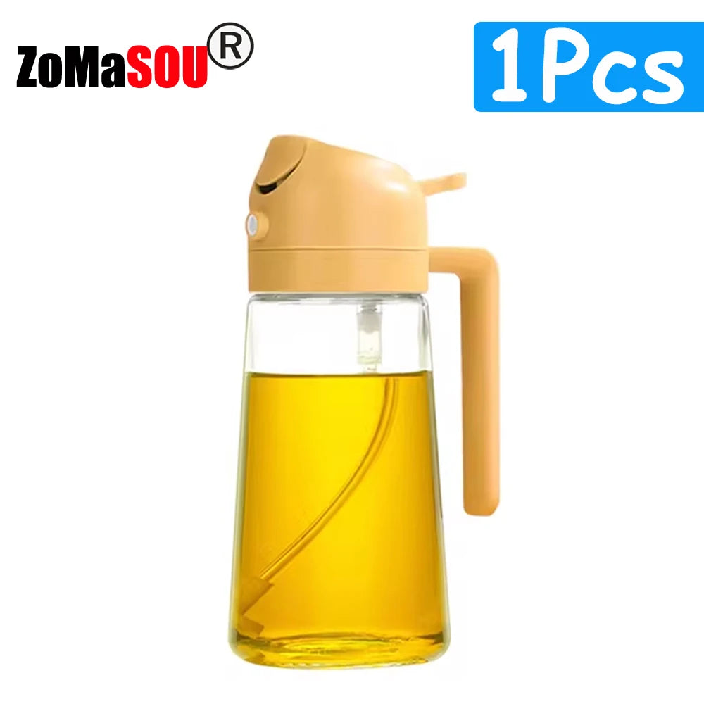 2-in-1 Oil Sprayer & Pourer Bottle for Cooking and BBQ