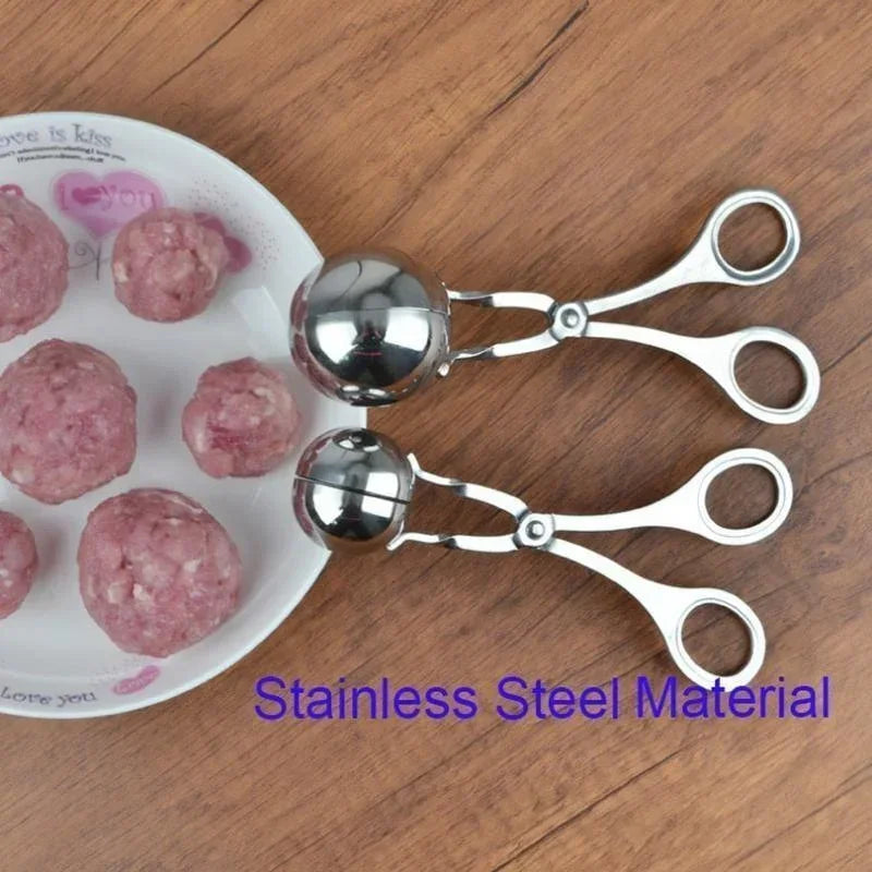 Stainless Steel Meatball & Rice Ball Maker – Non-Stick Shaper