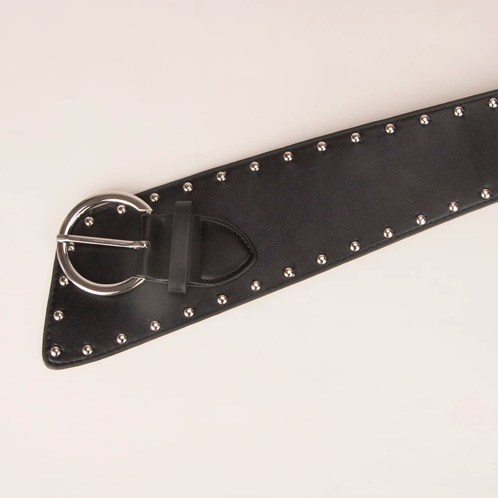 Ladies' rivet Pin buckle bronze Stud Buckle external belts For Women girdle Decorate waist Corset Pung Cowgirl On Dress Coat