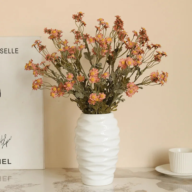 53cm Autumn Chrysanthemum Artificial Flower – Vintage Silk Floral Home & Hotel Décor