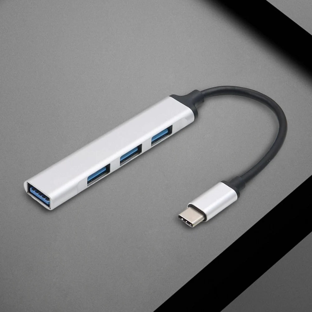 4-in-1 USB 3.0 Hub Adapter USB-C to Multiple USB Port Expander