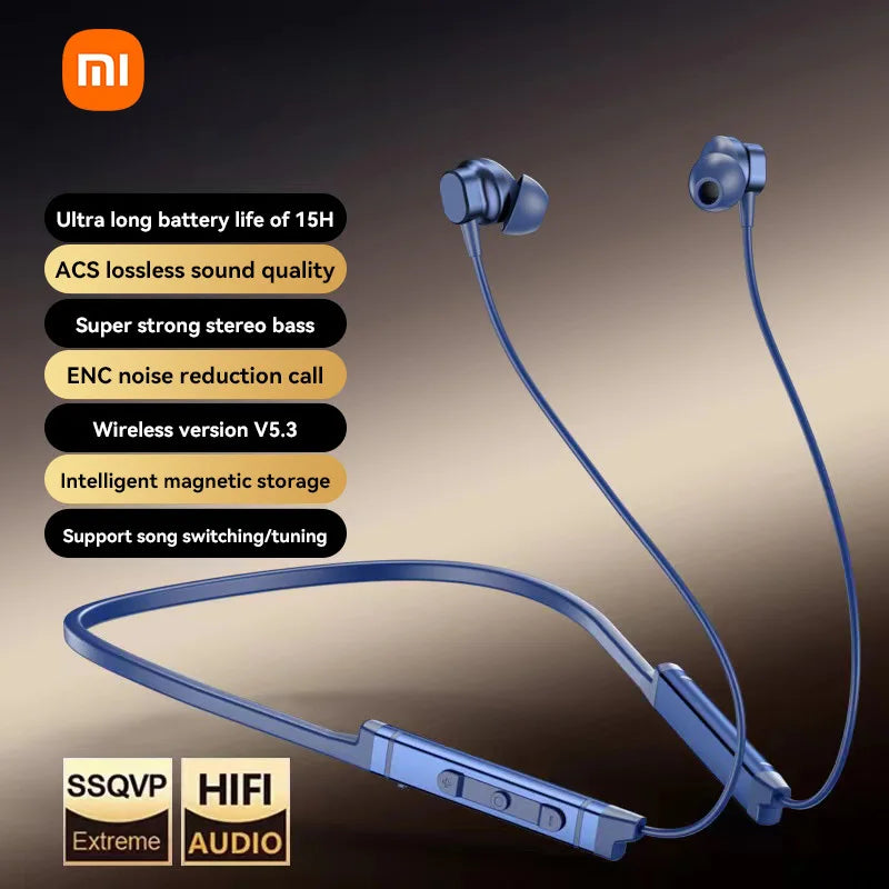 Xiaomi MijiaI BS09 ENC Bluetooth 5.3 Neckband Earphones – HiFi Stereo Wireless Sport Headphones