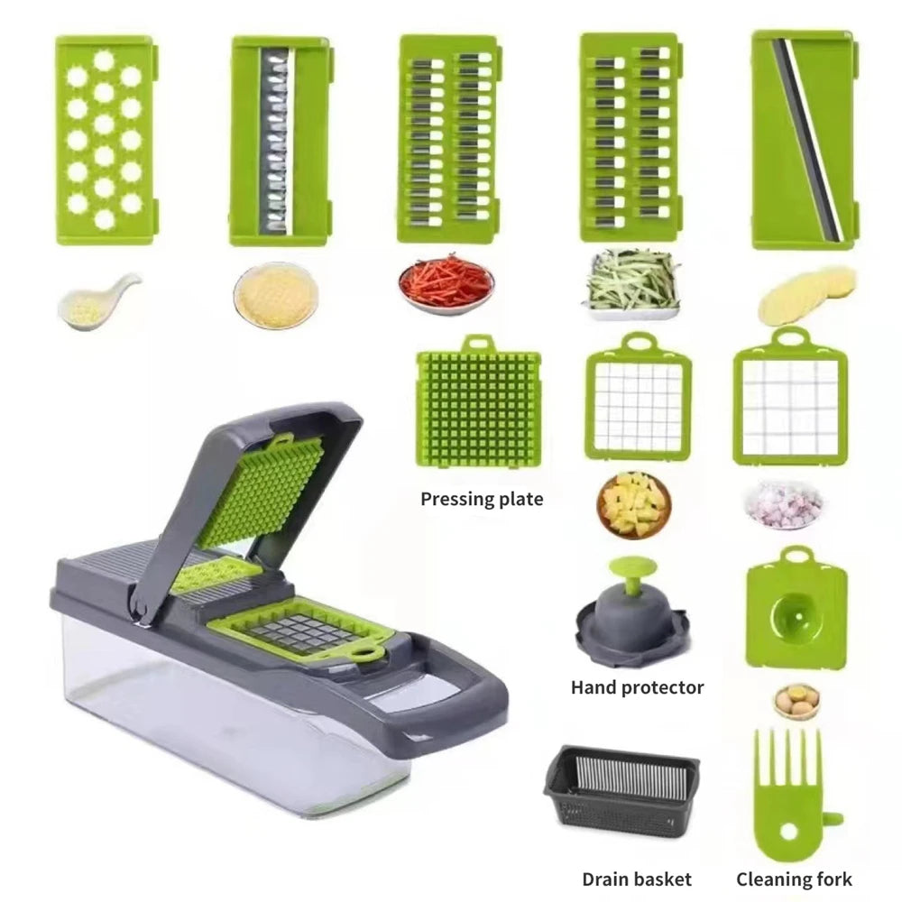 12/16-Piece Multifunctional Vegetable & Fruit Slicer Set