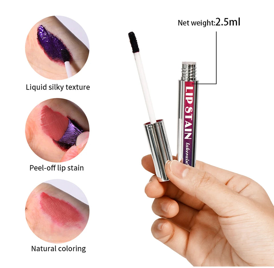 Long Lasting Korean Matte Lip Ink – Waterproof Peel Off Lip Tint, Liquid Lipstick