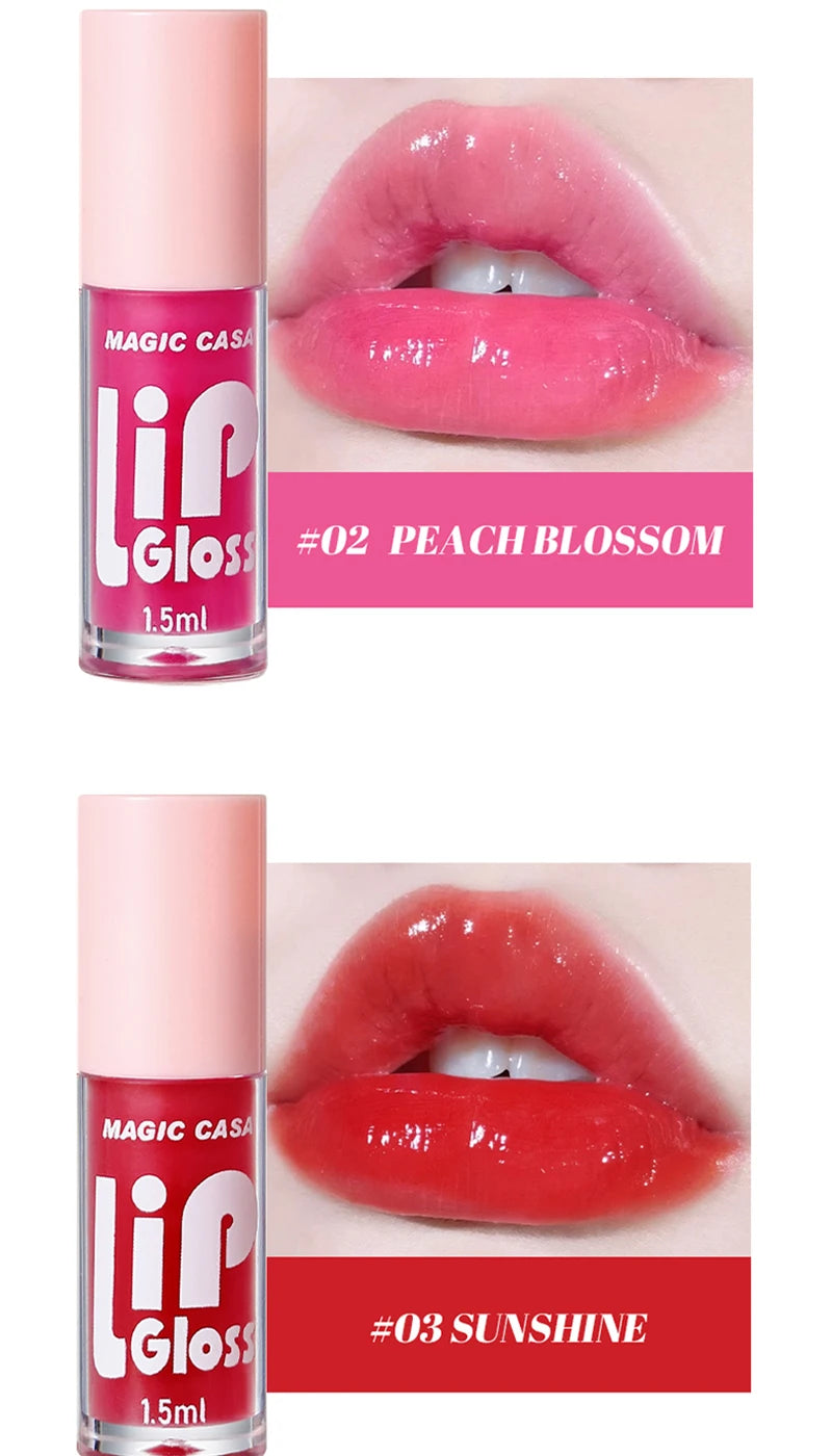 MAGIC CASA 6-Piece Jelly Lip Oil Set – Hydrating, Plumping & Long-Lasting Gloss