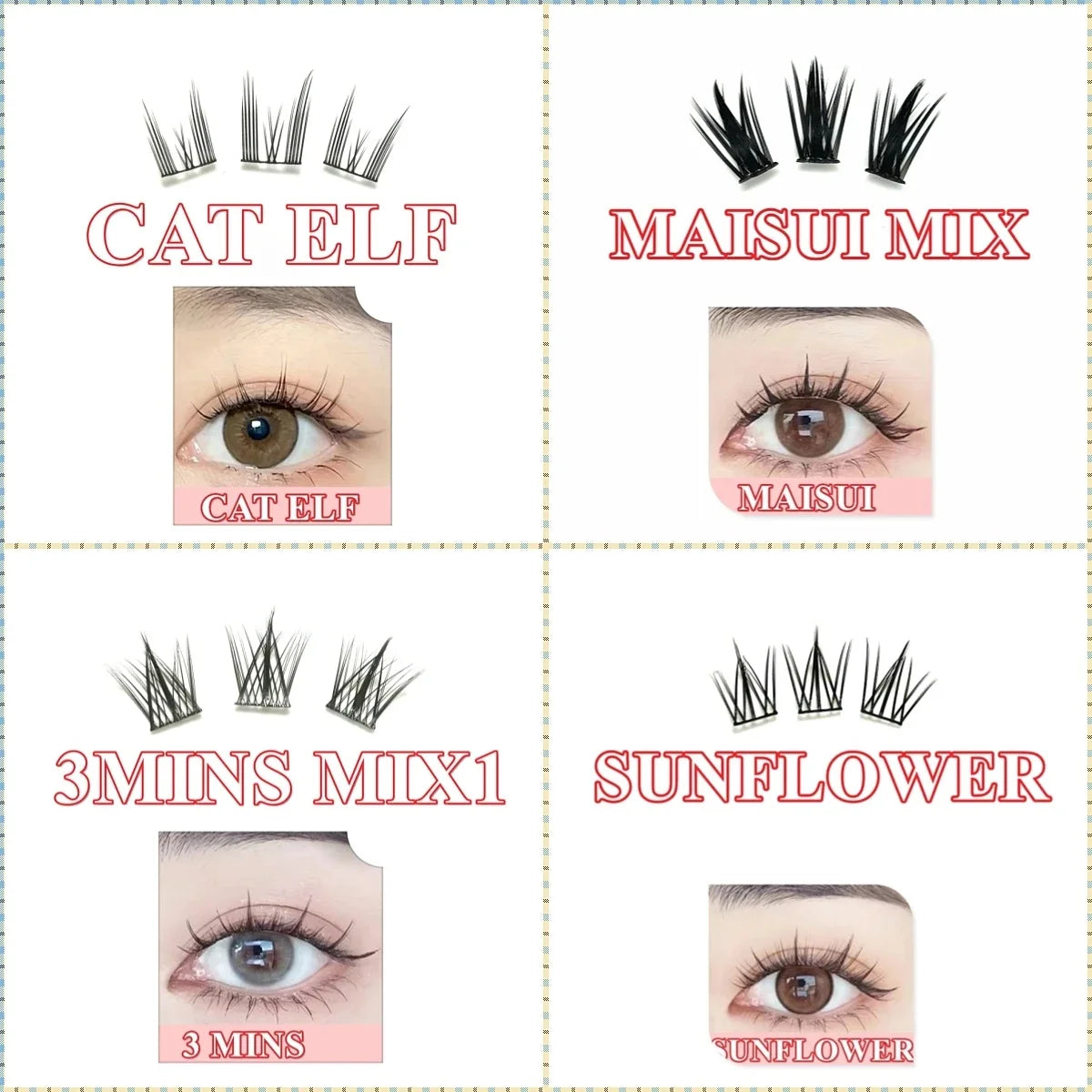 32 Rows Large Capacity Eyelash Extensions Professional Individual Cluster DIY Natural False Lashes