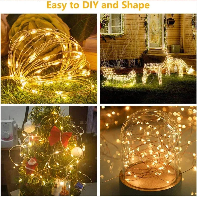3M LED Curtain Fairy String Lights – 8 Mode USB Decorative Lights for Home, Garden & Wedding