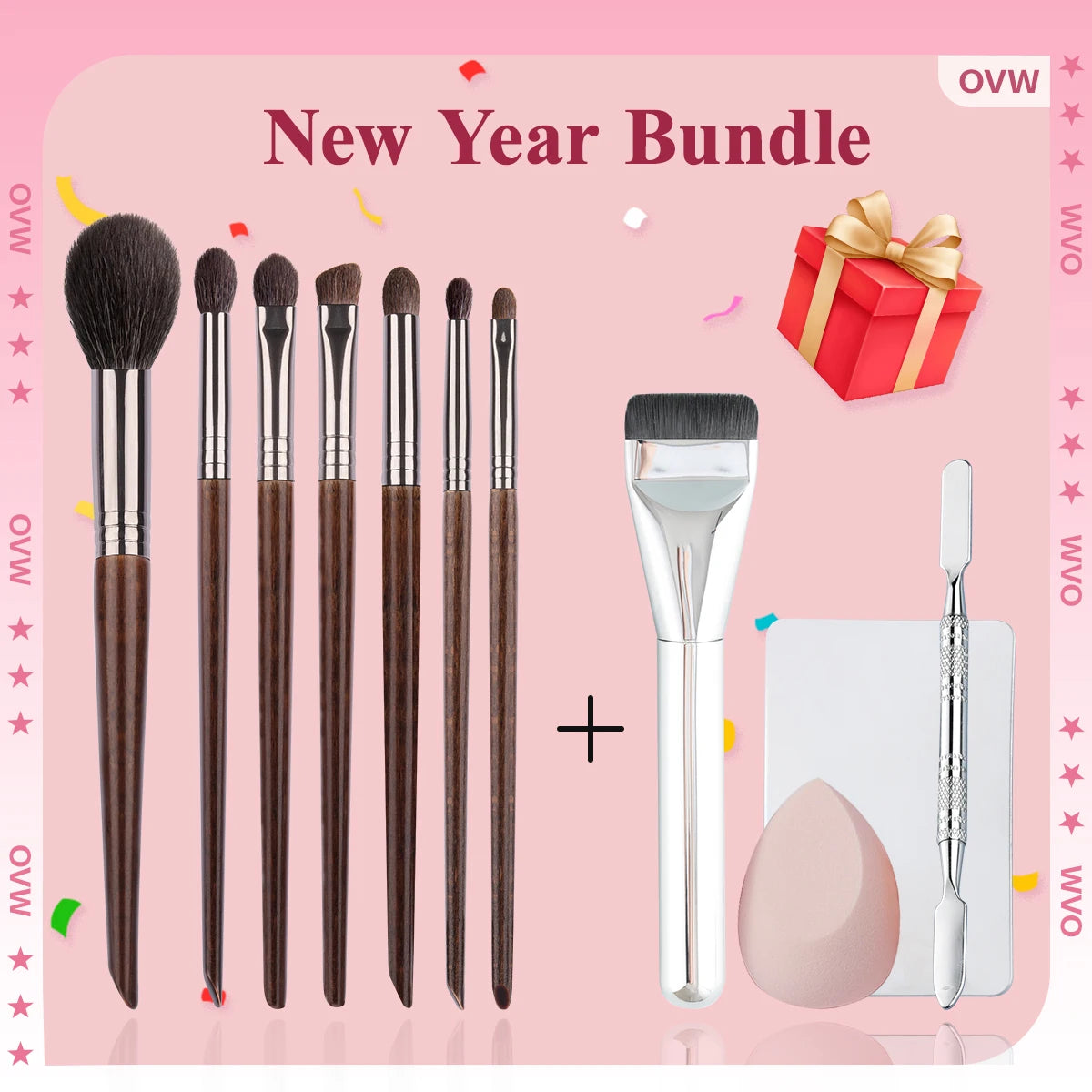 OVW Pro Makeup Essentials Kit – Versatile Beauty Blender & Makeup Brush Set