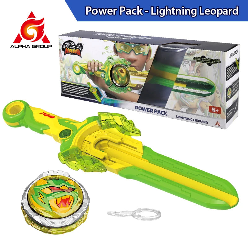 Infinity Nado 6 Power Pack – Metal Spinning Top with Sword Launcher for Kids