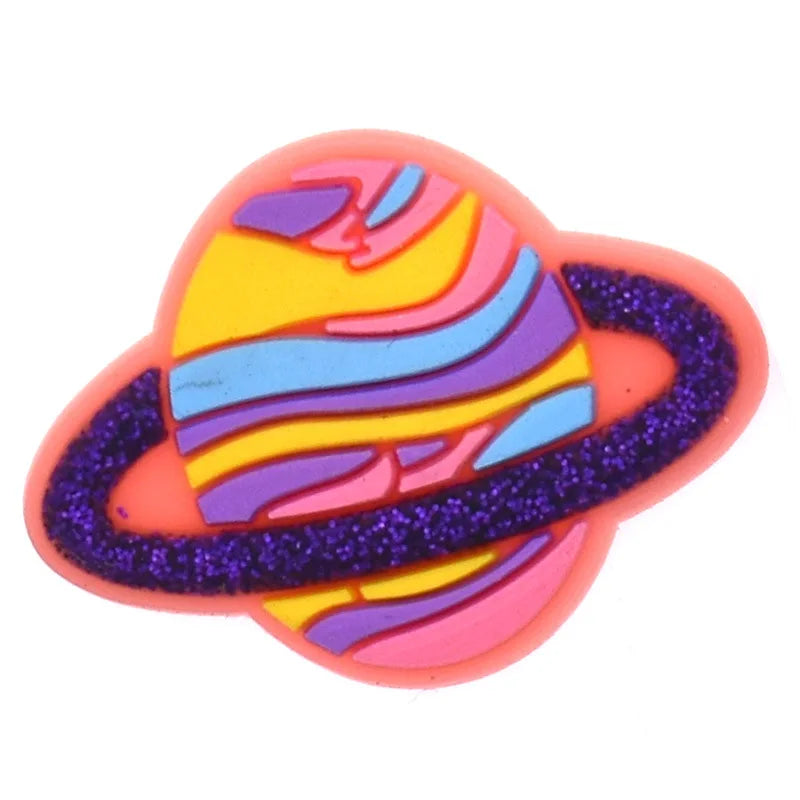 Hot Sales 1Pcs Pink Shoe Charms for Crocs Accessories Pin Shoe Wristband Croc Decorations Buckle Girls Women Party Gifts